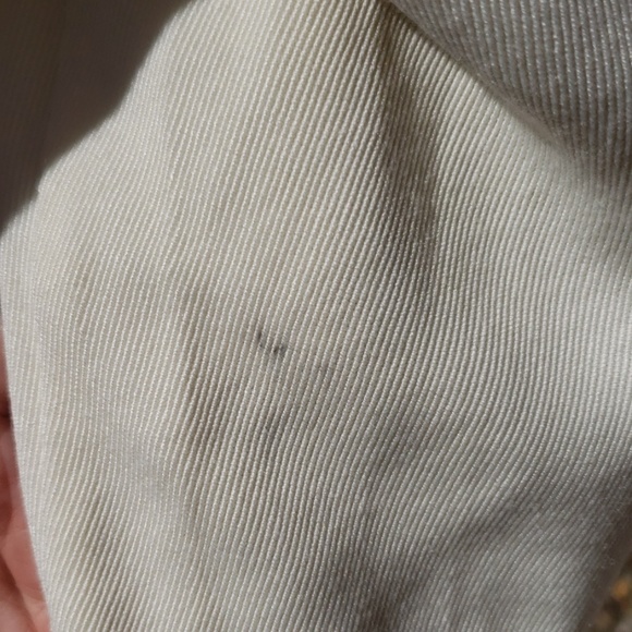 NEW FRNCH Paris Cream Peplum Top - Picture 5 of 5